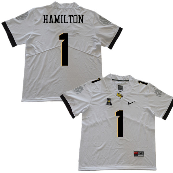 Men #1 Jawon Hamilton UCF Knights College Football Jerseys Sale-White - Click Image to Close